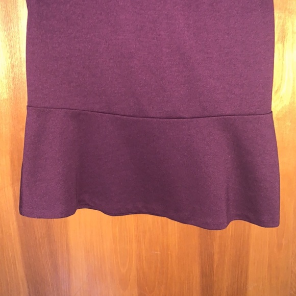 Loft Plum Colored Peplum Blouse - Picture 3 of 8